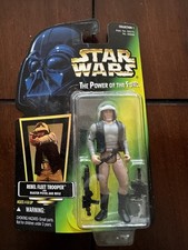 Kenner Star Wars Power of the Force Rebel Fleet Trooper Figure Green Card