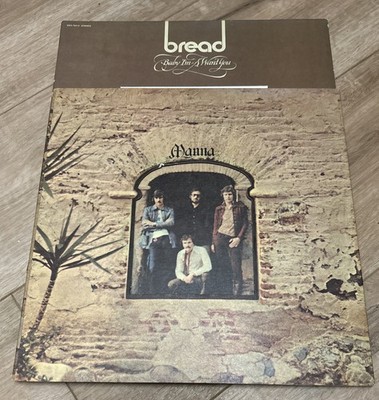 BREAD 2pc Lot Manna 1st Press 1971 Elektra EKS-74086 Die Cut Cover  MINT