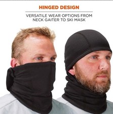 Ergodyne N-Ferno 6847 Black Fire-Resistant Balaclava FR Face Mask