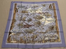 Foulard scarf carré Hermès Grand Vent rare