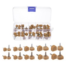 20 Pairs High Heel Tips Kit 8/9/10/11/12mm U Shaped Shoes Protectors Caps Beige