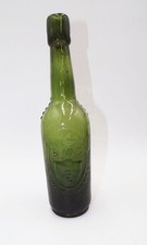 Alte Bierflasche Brau Commune Glogau Schlesien um 1920 verziert