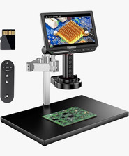 TOMLOV 4K Digital Microscope 52M 4KP30 AF w/ Monitor Stand Ring Light Remote