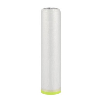 Pre-Taped Masking Film 200x2000cm / 65.62ftx78.74'' 1 Pcs White Green 