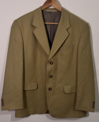 Vintage WEIDENMANN Sport Mantel Germany Seidenmischung 44R gedeckter senf Blazer