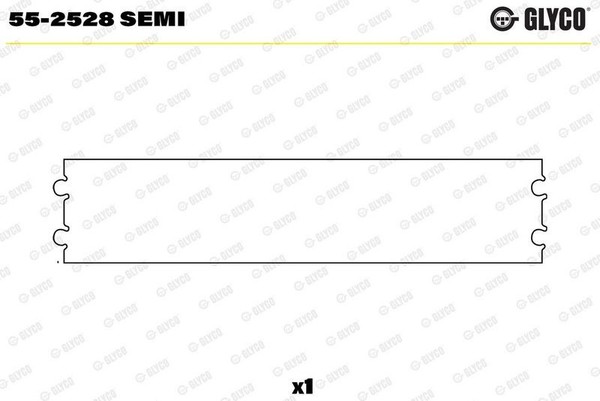 Glyco 55-2528 Semi Lagerbuchse, Pleuel FüR Alpina BMW-image