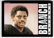 Cliff Branch, 1985 Topps, #286, Los Angeles Raiders,