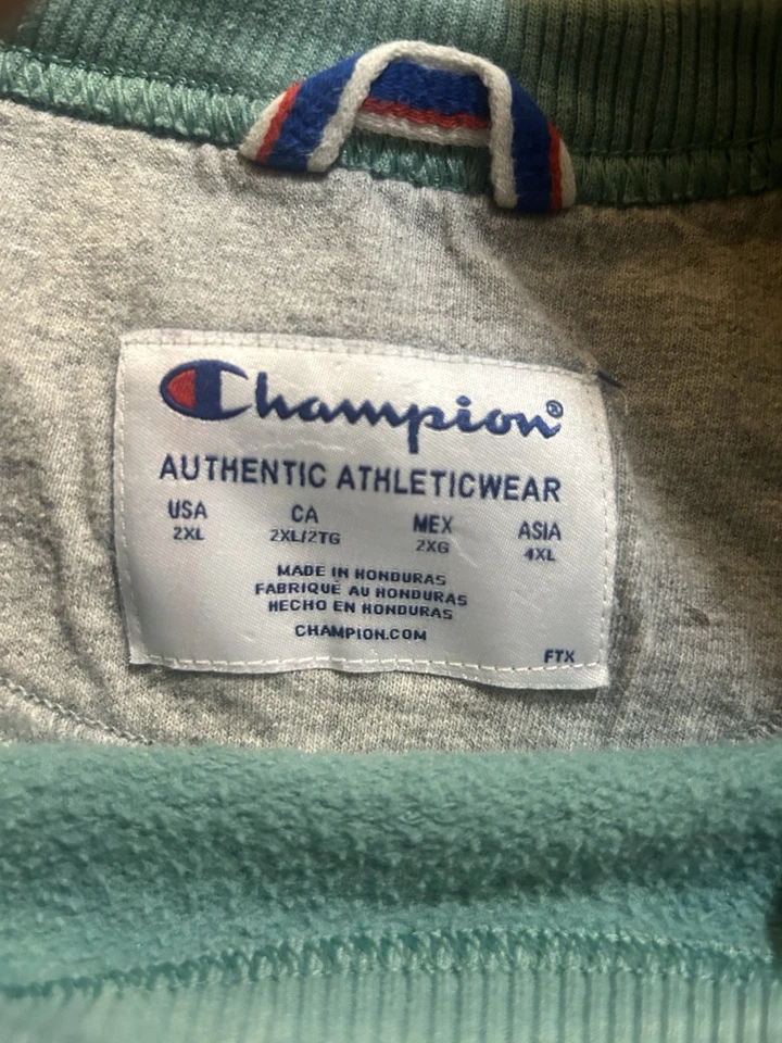 Conjunto de chándal Champion para mujer talla XXL Top XL pantalones verde Champion Spellout Foto 2 de 4