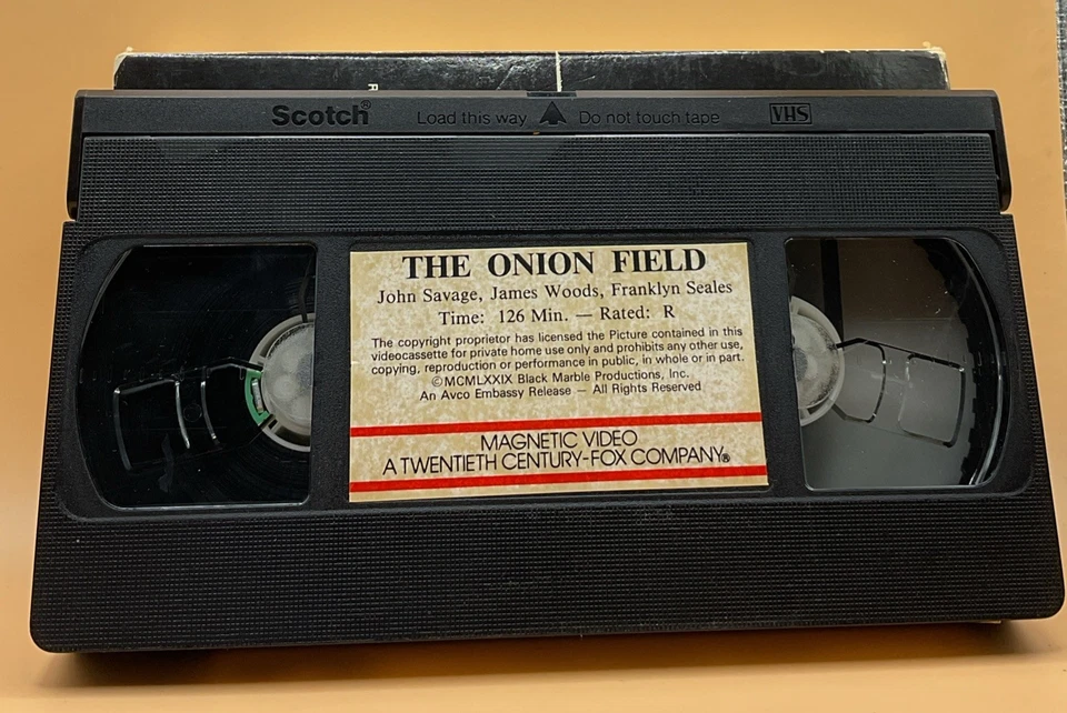 The Onion Field VHS 1980 Magnetic Video Tested Early VHS History - Image 3 of 4