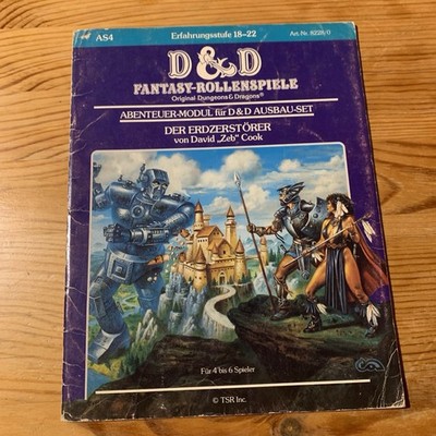 D&D - Dungeons & Dragons- Der Erdzerstörer- Abenteuer, AS4