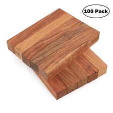Pluma Madera Granadillo/Macamayo en Blanco, 3/4" x 3/4" x 5", Paquete de 100, Legado