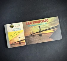Vintage 1950/60s San Francisco CA Postcard Book, 20 Scenes, Dexter Press