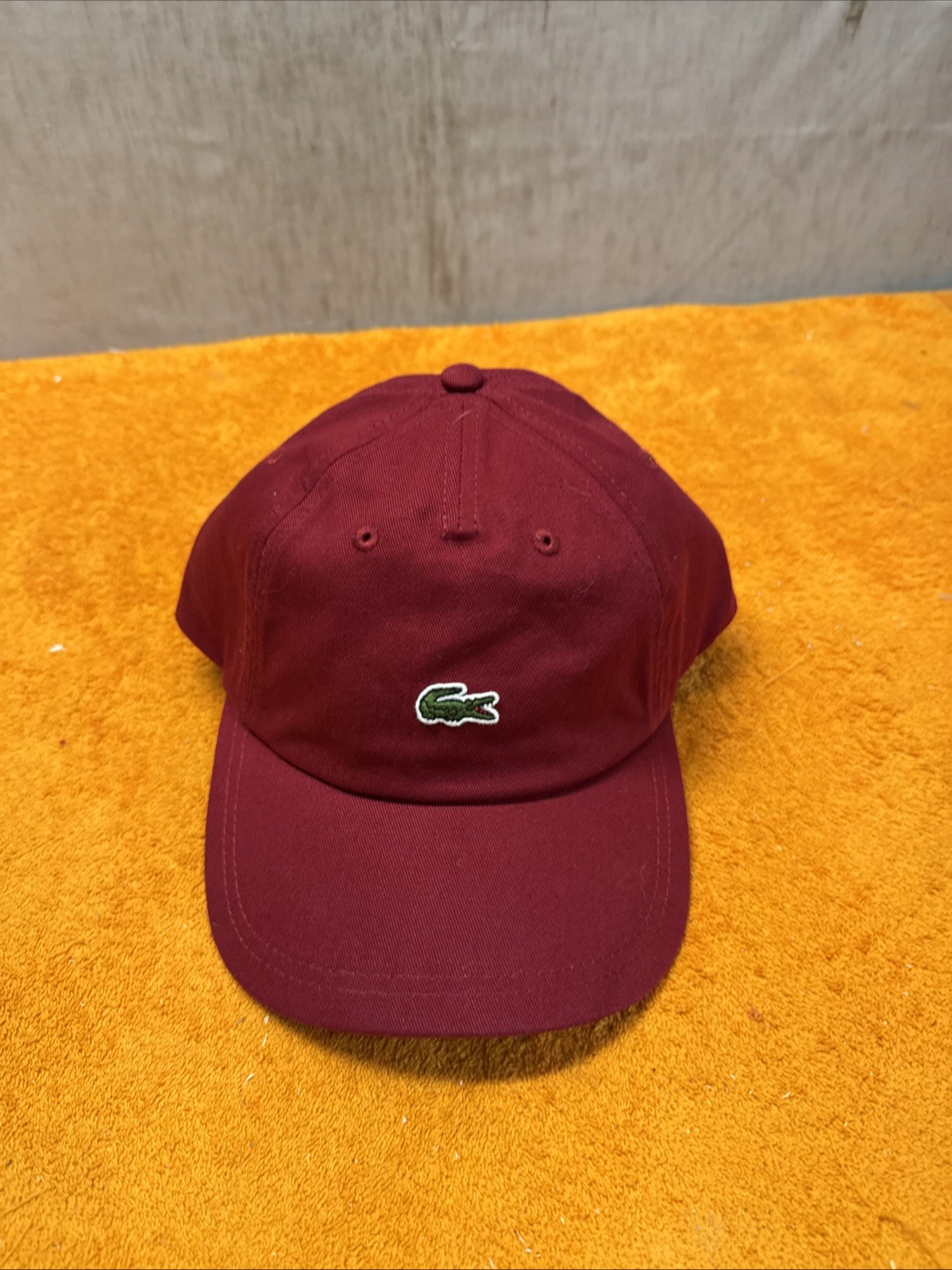 N• Lacoste Red Small Croc Unisex Adjustable Cotton Twill Cap One Size thumbnail 12
