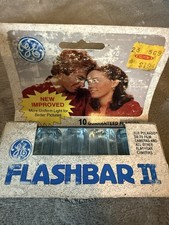 Flash Bar II for Polaroid SX-70 Camera 10 FLASHES Vintage GE Camera Flash
