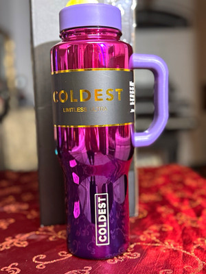Coldest Limitless Ultra 36oz  Water Bottle Purple Nova Reflections, 3 lids