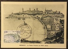1966 CARTE MAXIMUM CARD FDC 1er JOUR PALAIS PRINCIER AU XVIIIe DE DURRENS MONACO