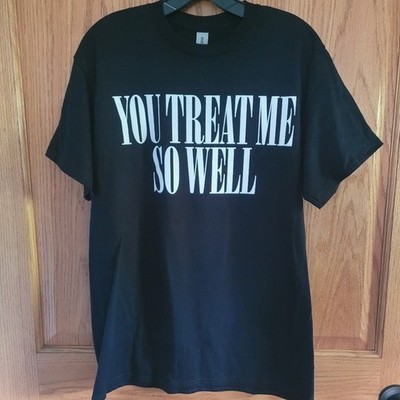 Rue21 Women's Black T-shirt ''You Treat Me So Well'' Gildan Size Medium NWT