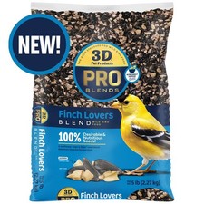 Wild Bird Food Finch Seed Mix for Lovers 5lb Bag Premium Blend
