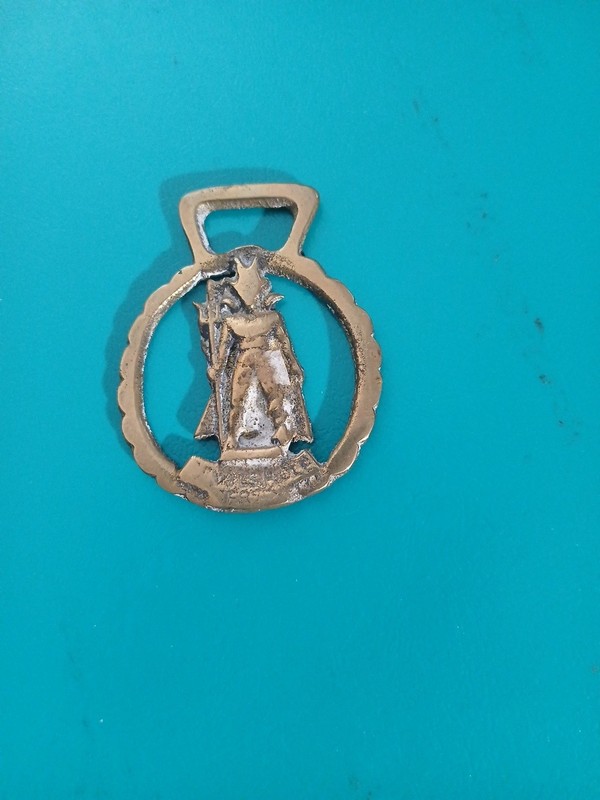 Vintage Miniature Pony Horse Brass Martingale Medallion