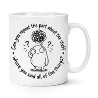 Gift Base Lustige Kaffeetasse FüR Adhs 10Oz Becher Neurodivergent, Weiß, Keramik