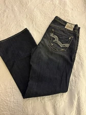 Buckle Big Star Ladies Maddie Straight Dark Wash Jeans Size 31