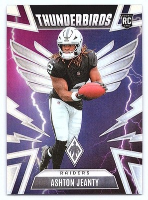 2025 Panini Phoenix Silver Rookie Thunderbirds Ashton Jeanty #27 RC Raiders
