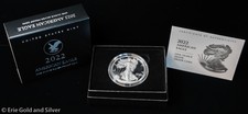 2022-W $1 US Mint Proof American Silver Eagle w/ Box & COA