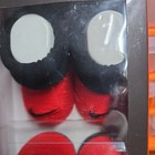 NIKE Newborn Infant Booties Black / Red Socks 2 Pack 0-6 Months NEW — photo 2