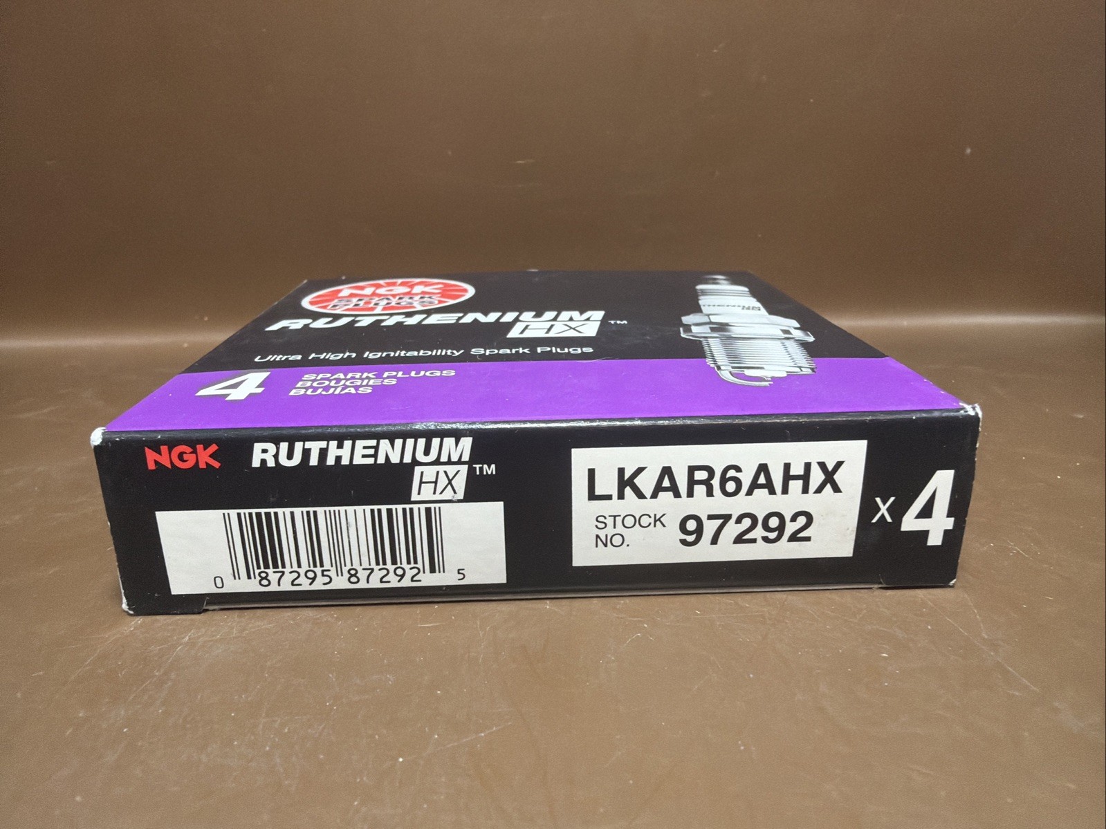 4 PACK NGK RUTHENIUM HX SPARK PLUGS 97292 LKAR6AHX