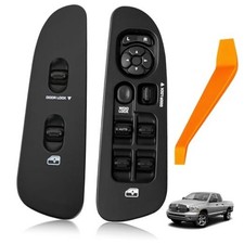 Power Window Switch with Bezel Driver Passenger Side Fit for Dodge Ram