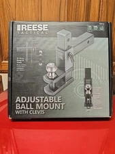 REESE Tactical Towpower 2" Ball Adjustable Mount w/ Clevis, Trailer Hitch