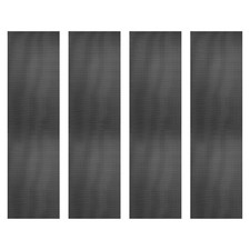 PC Fan Dust Mesh 39.4"x11.8" 0.8mm Hole, 4 Pcs Dust Filter Black