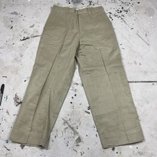 Vintage 50s 60s USAF Cotton Twill Khaki Chino Pants Trousers Mens 32x28 Military
