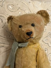 Wonderful Antique Golden Mohair Teddy Bear 18.5 Jointed Steiff Style Unmarked