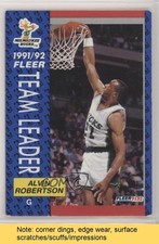 1991-92 Fleer Team Leaders Alvin Robertson #386 READ 9ec