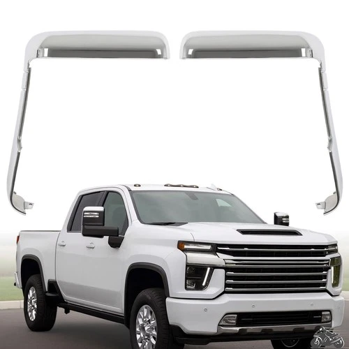 For Chevy Silverado GMC Sierra 2500 3500 HD 2020-2023 Top&Side Mirror Cover Caps
