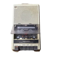 Vintage Realistic CTR-71 AC/Battery Cassette Recorder Tape Player Tested Works
