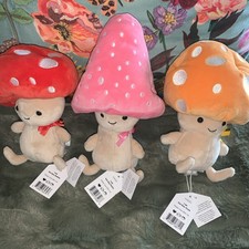 Jellycat Fun Guy Robbie, Pattie & Ozzie Mushrooms 🍄 BNWT 