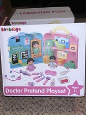 Doctor Pretend Playset in pink and blue. Encourages imaginative play