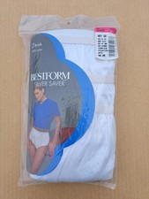 Vintage 3 Pack Briefs Bestform Silver Saver Underwear Nylon Granny Panties sz 12