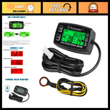Digital Tach Hour Meter  Engine Temp Gauge  RPM Alert, Backlight Display, for