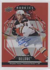 2022-23 Upper Deck Allure Rookies Red Rainbow Brayden Tracey #111 Auto 19tf