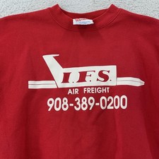 Vintage IFS Air Freight Sweatshirt Mens Small/Medium Cargo Plane Made in USA 90s