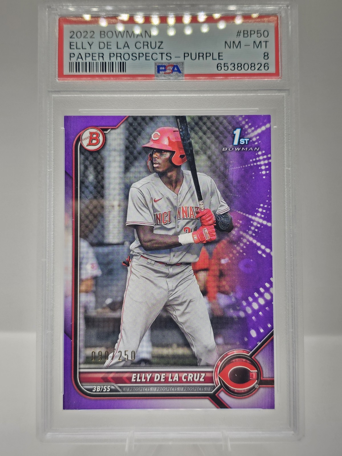 2022 Bowman - Prospects Elly De La Cruz #BP-50 Purple Border /250 (RC)