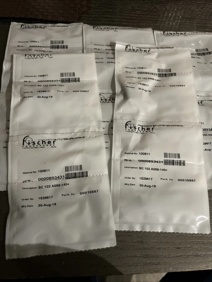 Fischer Connectors SC 102 A056-140+ 893431/100911, 3 Part Kit X 25 Packs Joblot - Image 3 of 4