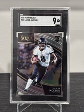 2018 Lamar Jackson Panini Select #205 Field Level Rookie Card SGC 9. rookie card picture