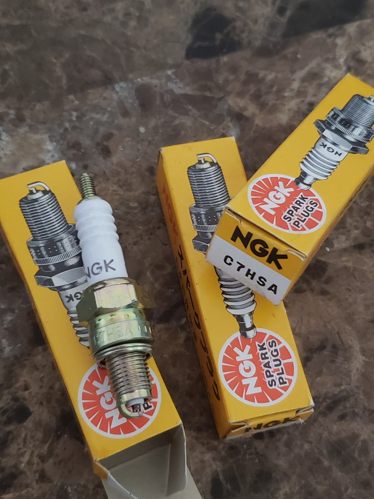 3 SPARK PLUGS NEW GENUINE NGK  C7HSA   FREE SHIPPING 