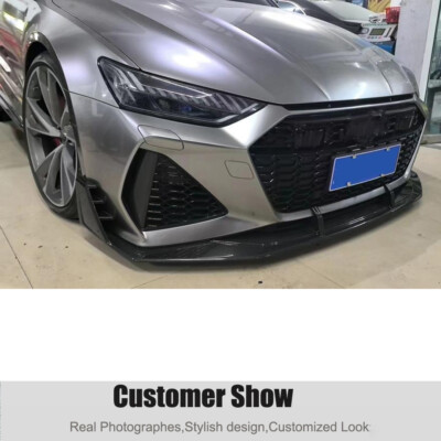Spoiler Avant Lèvre Pour Audi R8, RS3, RS5, RS6, RS7 | ABS / Fibre Carbone | Installation Adhésif - 9
