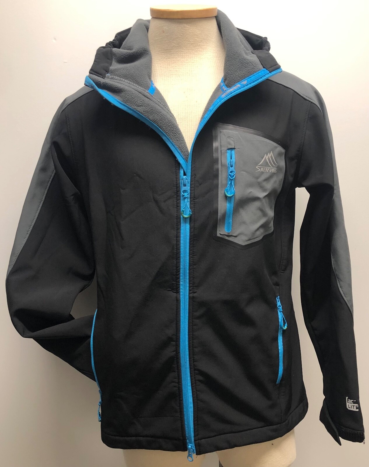 SAENSHING BLACK GRAY SOFT SHELL SKI JACKET WATERP… - image 9