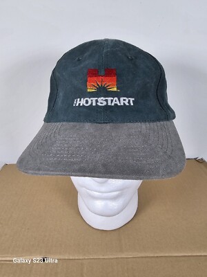 Hotstart-Head Shots By KC Caps With Adjustab Strap Back- Hat Dark Green- Gray